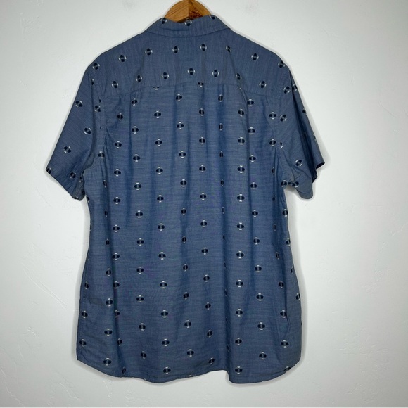Pendleton Blue Short Sleeve Button Down Shirt Southwest Print 100% Cotton SZ XL - Picture 2 of 8